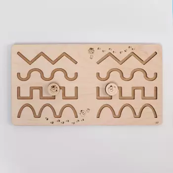 Головоломка Межполушарная доска «Геометрические фигуры»