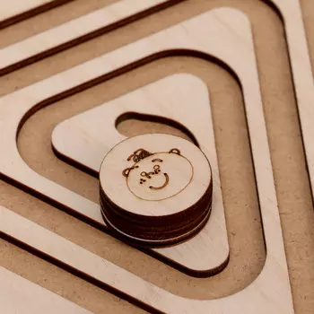 Головоломка Межполушарная доска «Треугольник и зигзаг»