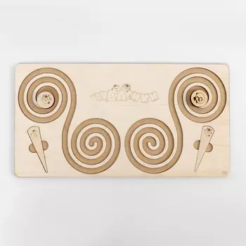 Головоломка Межполушарная доска «Улитка и хештег»