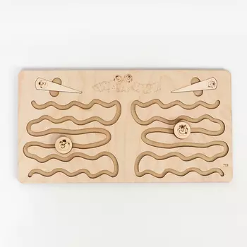 Головоломка Межполушарная доска «Волны и большая спираль»