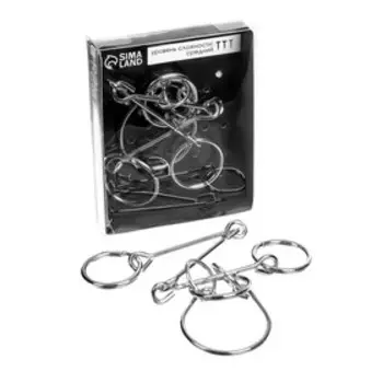 Головоломка металлическая «Раздели на части» №19