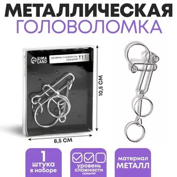 Головоломка металлическая «Раздели на части» №20