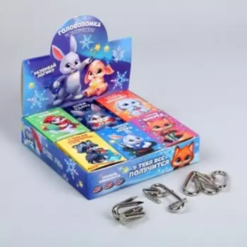 Головоломка «Развивай логику» металл, МИКС