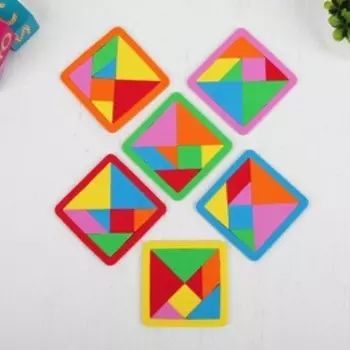 Головоломка «Танграм» 9 9 см, МИКС