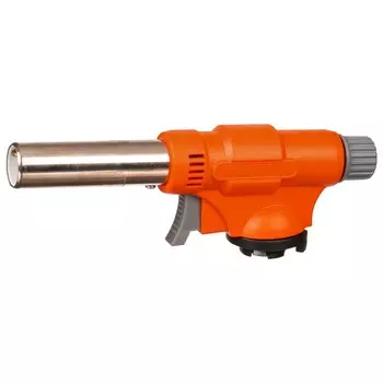 Горелка газовая Maclay, с пьезоподжигом, цвет оранжевый