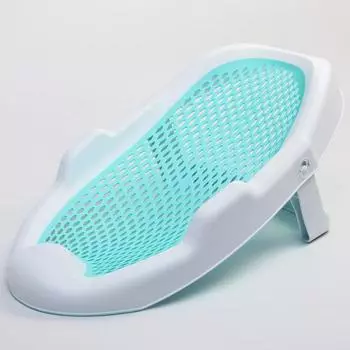 Горка для купания, цвет белый/зеленый