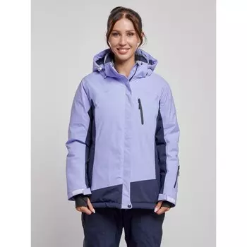 Горнолыжная куртка женская зимняя, размер 56, цвет фиолетовый