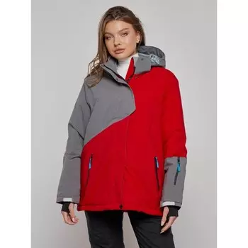 Горнолыжная куртка женская зимняя, размер 56, цвет красный