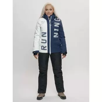 Горнолыжный костюм женский тёмно-синего цвета, размер 42