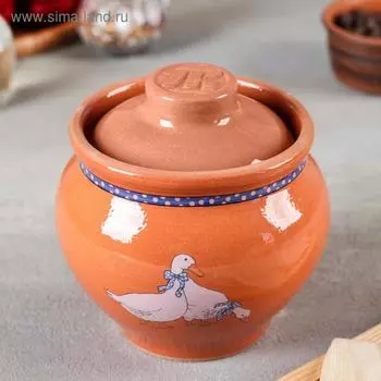 Горшочек традиционный «Гуси», 600 мл