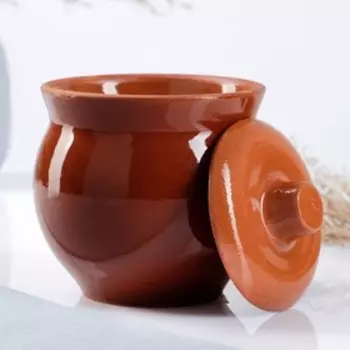 Горшочек для запекания Кунгурская керамика «Стандарт», 400 мл, керамика, коричневый