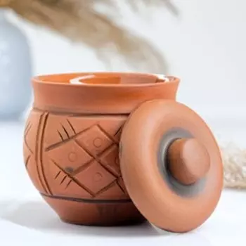 Горшочек для запекания Кунгурская керамика «Молочение», 700 мл, керамика, коричневый