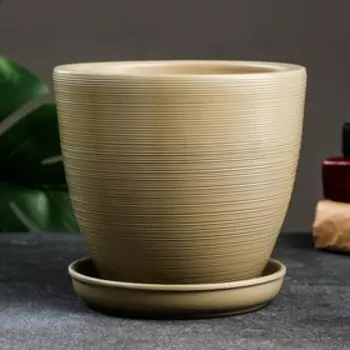 Горшок цветочный "Амелия" коричневая, 2,4 л