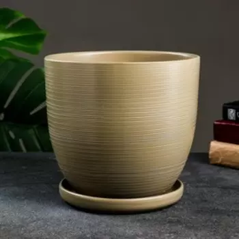 Горшок цветочный "Амелия" коричневая, 4,7 л