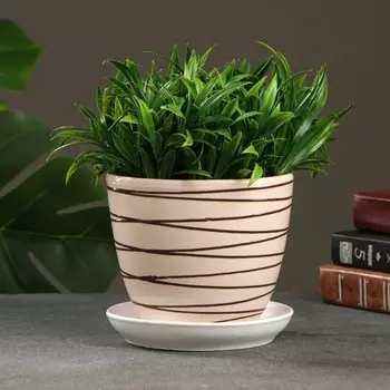 Горшок цветочный "Линии" 1 л,