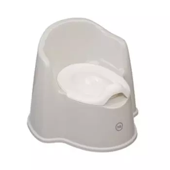 Горшок детский Happy Baby ZOOZY с крышкой, съёмная чаша, цвет светло-серый