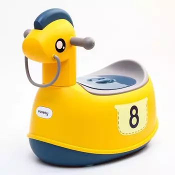 Горшок детский «Лошадка», цвет желтый