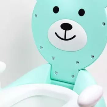 Горшок детский «Мишка», цвет бирюзовый