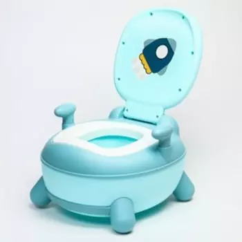 Горшок детский «Ракета», цвет голубой