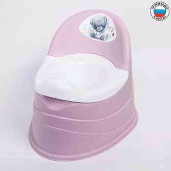 Горшок детский с аппликацией Me to you, съёмная чаша, цвет розовый