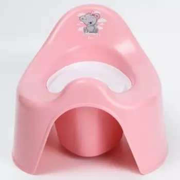 Горшок детский с крышкой Mommy love, нежно-розовый