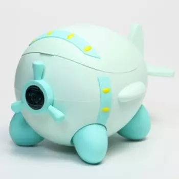 Горшок детский «Вертолет», цвет зеленый