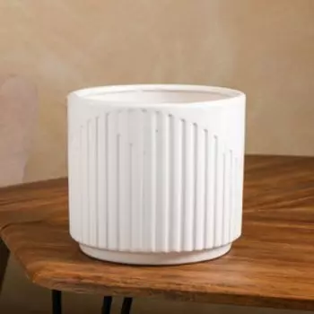 Горшок для цветов "Амфитеатр", без поддона, белый, керамика, 3.2 л, 1 сорт, Иран