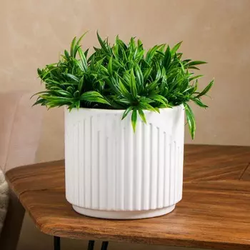 Горшок для цветов "Амфитеатр", без поддона, белый, керамика, 3.2 л, 1 сорт, Иран