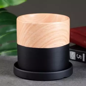 Горшок "Двухцветное" 11х11х11см, МИКС