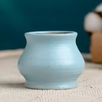 Горшок "Горшочек" голубой, 5х5х5см