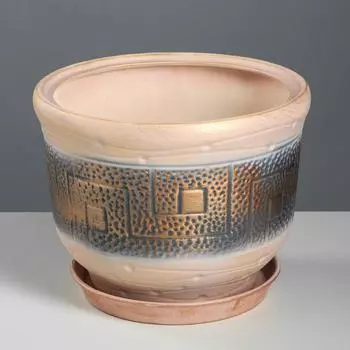 Горшок для цветов "Греция", разноцветный, керамика, 8 л