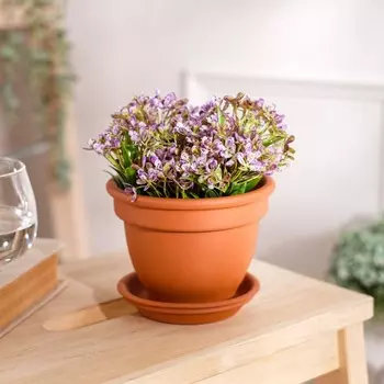 Горшок для цветов "Кампана", красная глина, 0.6 л