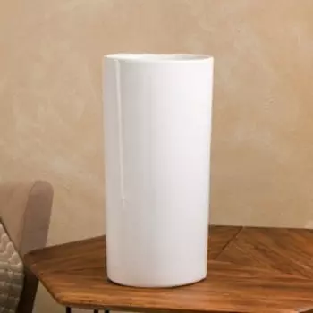 Горшок для цветов "Колос", без поддона, белый, керамика, 16 л, 1 сорт, Иран