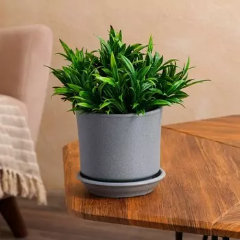 Горшок для цветов "Мальва", крошка металлик, 1.2 л