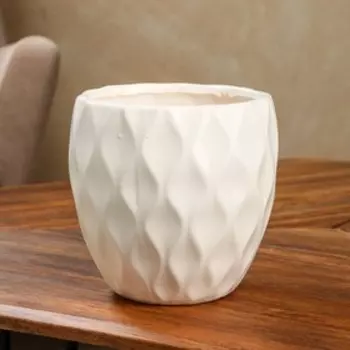 Горшок для цветов "Талант", бежевый, керамика, 2.4 л, 1 сорт, Иран