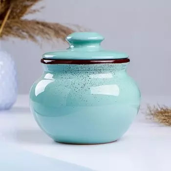 Горшок для тушения "Лакомка" мята, 1л