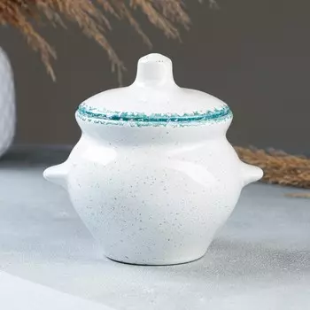 Горшочек для запекания Борисовская керамика «Варадеро», 500 мл, 1010,5 см, белый