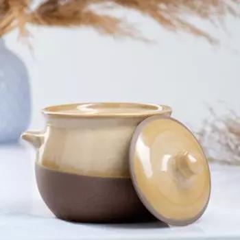 Горшок для жаркого "Пиканто" кремовый, 0,6 л