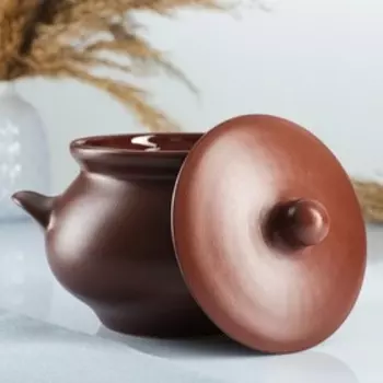 Горшок для жаркого "Русский" шелк 0,95л МИКС