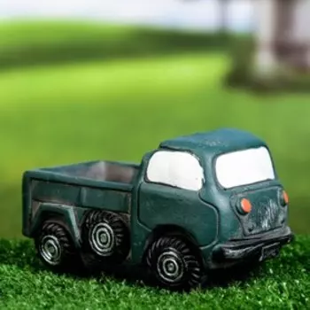 Горшок для цветов «Грузовик Вилл», керамический, 200 мл, 13.587 см, зелёный