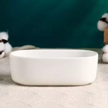 Горшок "Эко Бонсай" овал, 17х9х6см, белый