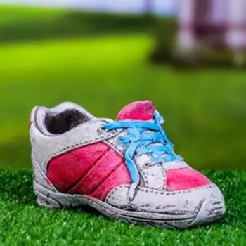 Горшок "Кроссовок" красно-белое, 16,4*8*10см