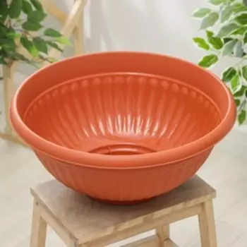 Кашпо-миска для цветов IDEA «Ливия», 20 л, d=50 см, h=22 см, терракот