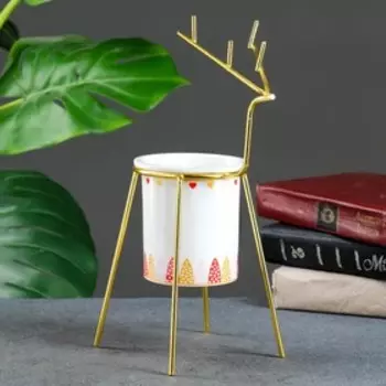 Горшок на подставке "Лось" 9,5*10см