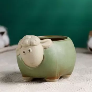 Горшок "Лаки Овечка" 11х9х8см