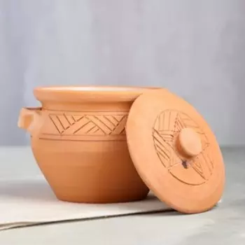 Горшок "Пити", красная глина, 0.6 л, микс, Армения