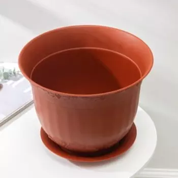 Горшок с поддоном «Ангара», 7 л, цвет терракотовый