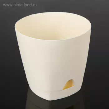 Горшок для цветов с прикорневым поливом Amsterdam, 1.35 л, цвет сливочный