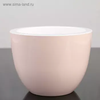 Горшок со вставкой «Орион», 2,3 л, цвет пудровый