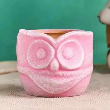 Горшок "Сова" 8х10см, МИКС
